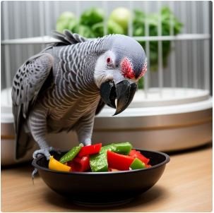 African grey parrot diet in winter.