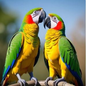 Image of a colorful Amazon parrot featured in the Talking Parrot Birds blog