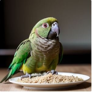 Brown rice for green cheeked conure