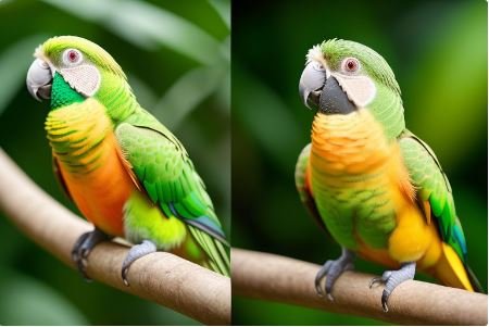  Other conure vs Yellow sided green cheek conure 