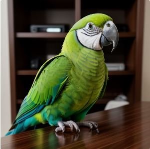 speech training the Indian ringneck parakeet from audio recording.