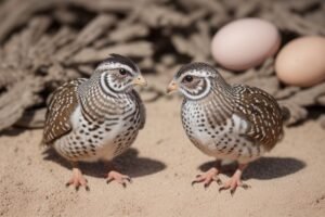 Coturnix quail eggs.