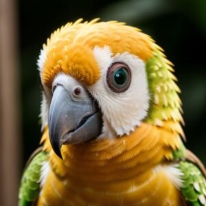 Golden capped conure.