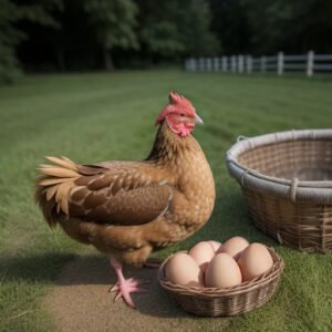 Orpington chicken eggs.
