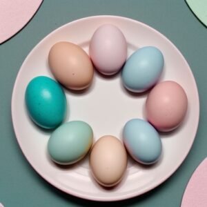 Easter egger eggs.
