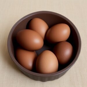 Bantam Marans eggs.