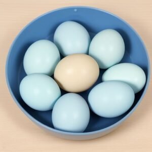 Black Ameraucana eggs.