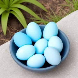 Cream legbar eggs